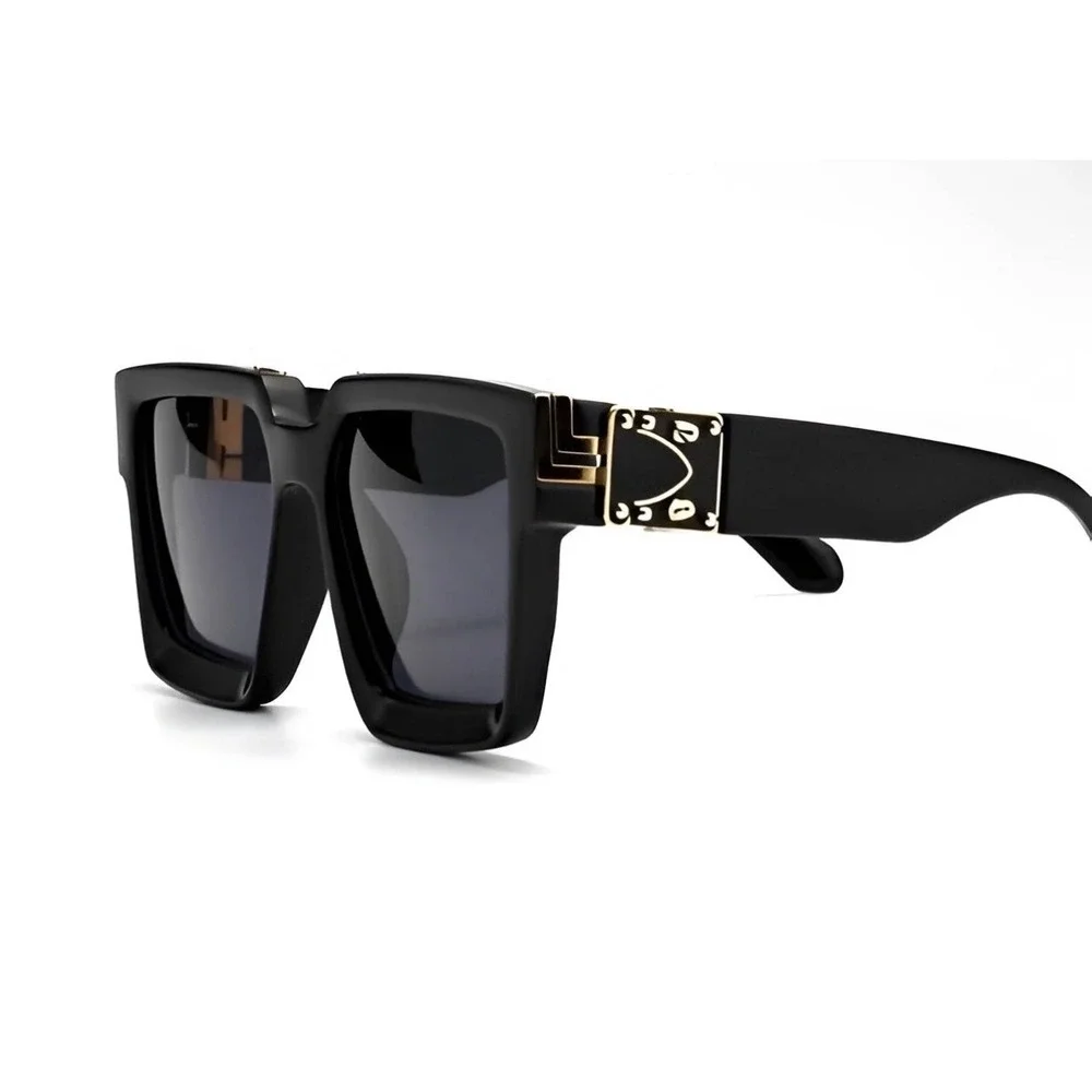 Designer Shield Sunglasses Black Lens Fashion Outdoor Driving Hip Hop Lentes New